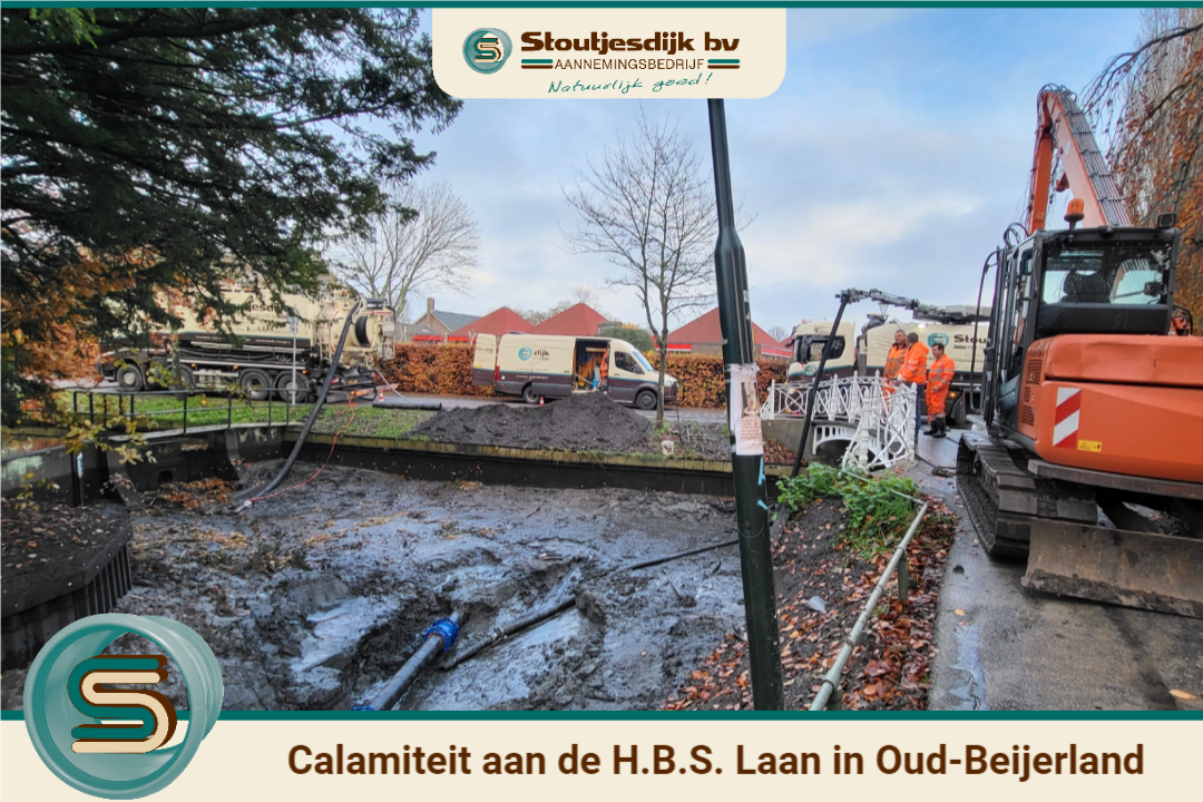 Herstelwerkzaamheden persleiding in Oud-Beijerland